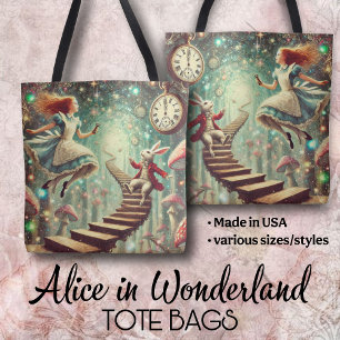 Einzigartige Wonderland-Kunst Alice-Kaninchenloch Tasche