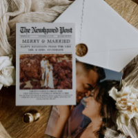 Einzigartige Zeitung Frohe und Verheiratete Weihna