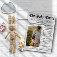 Einzigartige Zeitungsfoto-Ästhetik-Baby-Party