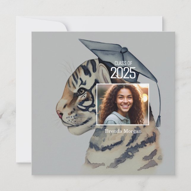 Einzigartiger Abschluss Dankeschön Karte mit Foto (Vorderseite)