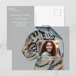 Einzigartiger Abschluss Einladung mit Foto Postkarte