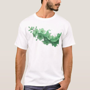 Einzigartiger ABSTRACTER BLUMEN Kreativdruck T-Shirt