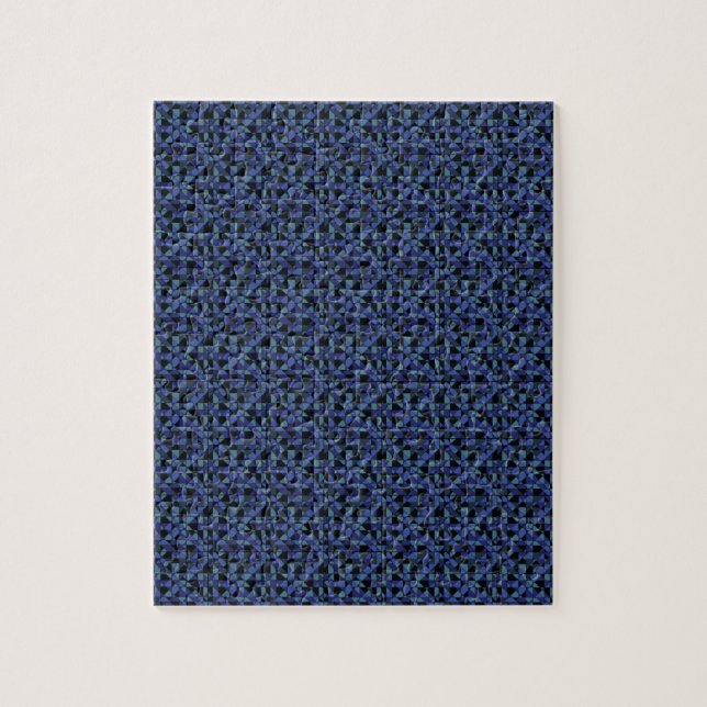 Einzigartiger, Angesagter Geometric Blue Cyan Gray (Vertikal)