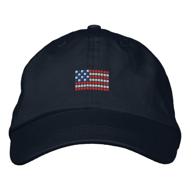 Einzigartiger Baseballdeckel unter amerikanischer  Bestickte Baseballkappe (Vorderseite)