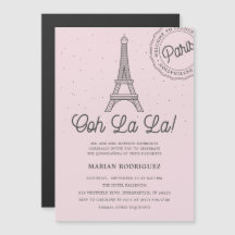 Einzigartiger Blush Eiffel Tower Paris Quinceañera