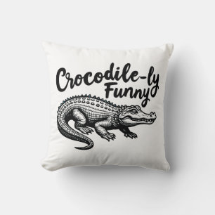 Einzigartiger Crocodile T - Shirt-Spaß Grafik Kissen