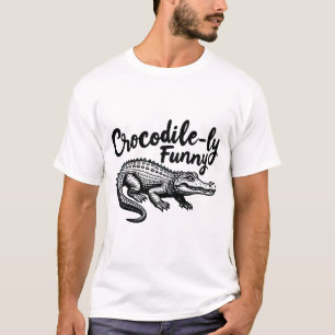 Einzigartiger Crocodile T - Shirt-Spaß Grafik T-Shirt