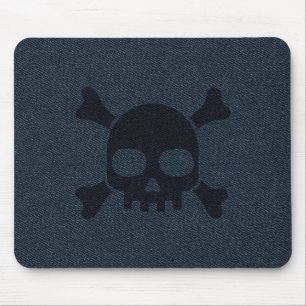 Einzigartiger Denim - Jeans und Schädelstil Mousepad
