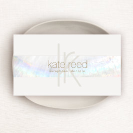 Einzigartiger eleganter Monogram, Moderner Seashel Visitenkarte