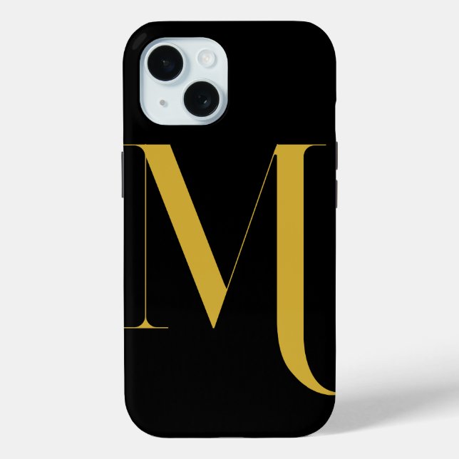Einzigartiger Extra Großer Monogrammdruck Case-Mate iPhone Hülle (Rückseite)