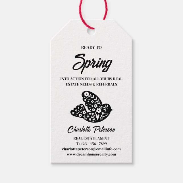 Einzigartiger Frühling Real Anwesen Pop von Geschenkanhänger (Vorderseite)