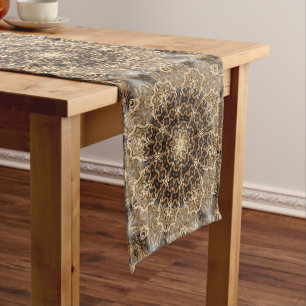 Einzigartiger Gold Decorator Mittelgroßer Tischläufer