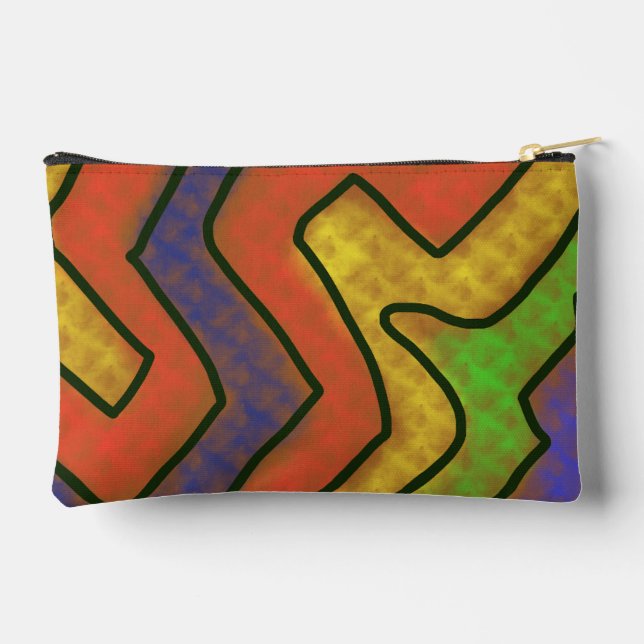 Einzigartiger Graffiti-Stil Kunst  Zubehörtasche (Rückseite)