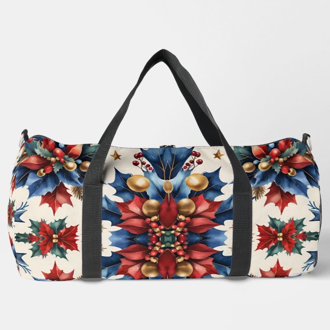 Einzigartiger Großer Weihnachtsduffel-Beutel Duffle Bag (Vorderseite)