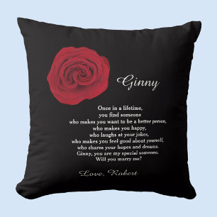 Einzigartiger Heiratsvorschlag wird es sein, mich Kissen