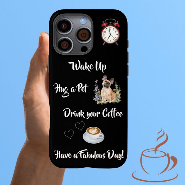 Einzigartiger Hund und Kaffee Lover iPhone 16 Pro Max Hülle (Von Creator hochgeladen)