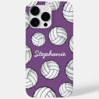 Einzigartiger Individuelle Name Volleyball Lila