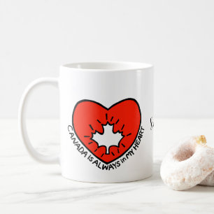 Einzigartiger kanadischer Individuelle Name Kaffeetasse