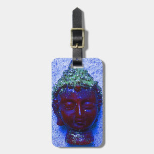 Einzigartiger kundenspezifischer lila Buddha Gepäckanhänger