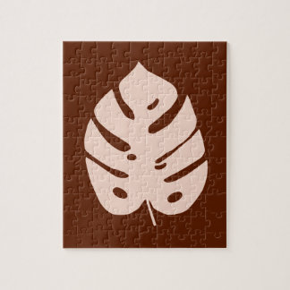 Einzigartiger kupferner Monstera tropischer