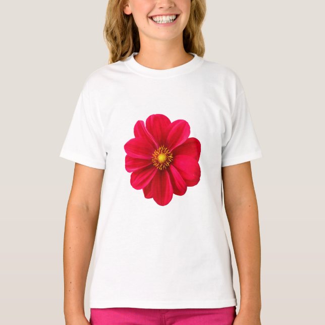 Einzigartiger Lässiger Blumenkids-T - Shirt (Vorderseite)