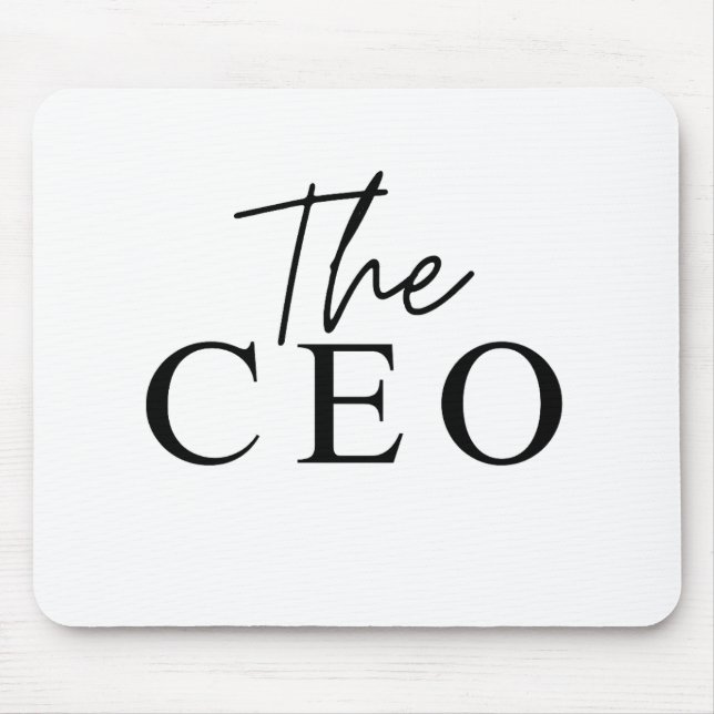 Einzigartiger Minimalist Der CEO  Mousepad (Vorne)