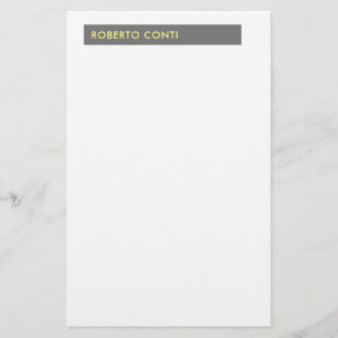 Einzigartiger moderner minimalistischer Name Briefpapier