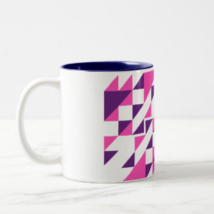 einzigartiger Musterdesign-Becher Zweifarbige Tasse