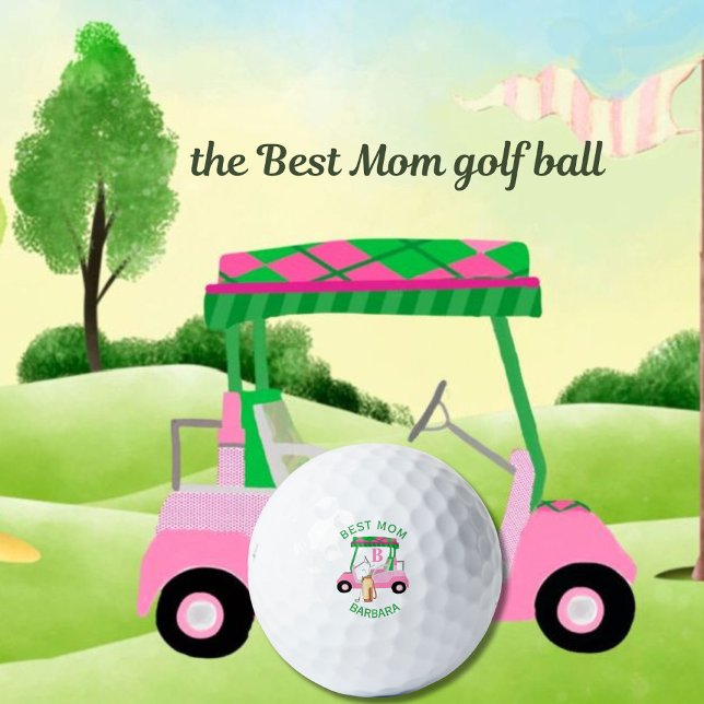 Einzigartiger Name des Golfkartons Beste Mama Mono Golfball (Von Creator hochgeladen)