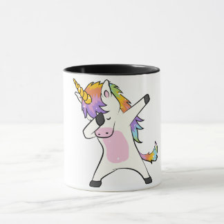 Einzigartiger niedlicher Unicorn-betupfende Tasse