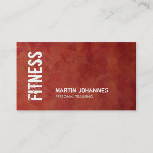 Einzigartiger Personal Trainer für die Fitness Red Visitenkarte