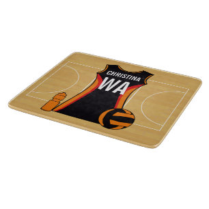 Einzigartiger personalisierter Netball Schneidebrett