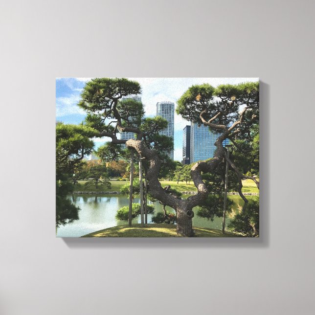 Einzigartiger Pinienbaum Leinwanddruck (Vorderseite)