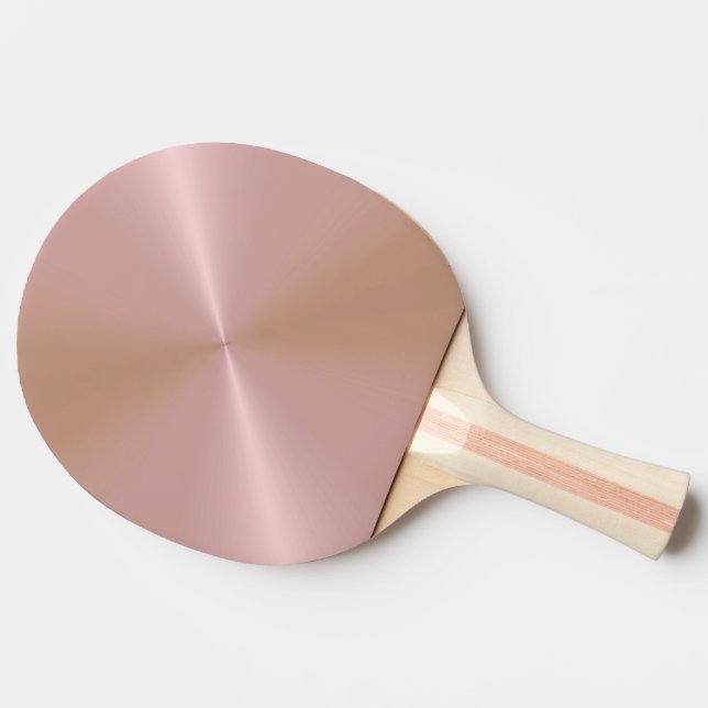 Einzigartiger Pink-Metallic-Pongtisch Tischtennis Schläger (Seitenansicht)