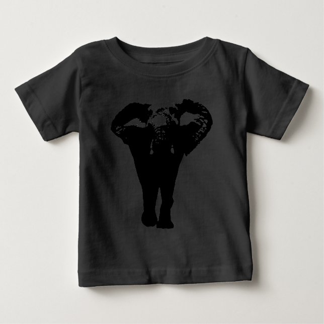 Einzigartiger Pop Art Elephant Baby T-shirt (Vorderseite)