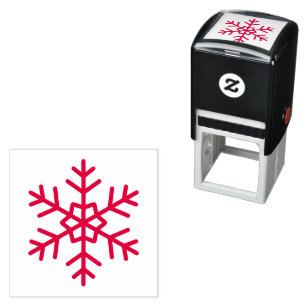 Einzigartiger Schneeflocken-Stempel Permastempel