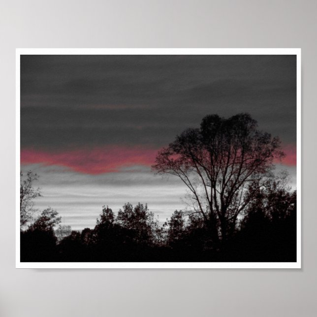 Einzigartiger Sonnenuntergang Poster (Vorne)