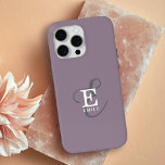 Einzigartiger Stilname und Monogramm-Typografie Li Case-Mate iPhone Hülle<br><div class="desc">Einfach und feminin präsentiert sich dieses elegante iPhone-Gehäuse mit klassischen Serifen und einer verzierteren Schriftzeichen-Typografie in ausgewogener und symmetrischer Form. Die drei Elemente verschmelzen mit einer ausgeklügelten Harmonie und kreieren Ihr eigenes Markenlogo. Hier mit einem beliebten staubigen lila Hintergrund mit Monogrammelementen in weiß und grau dargestellt. Wählen Sie den passenden...</div>