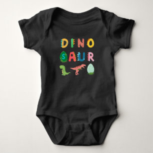 Einzigartiger süßer bunter lustiger Dinosaurier sc Baby Strampler
