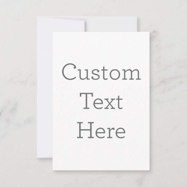 8.89 cm x 12.7 cm Flache Dankeskarte (Vorderseite)