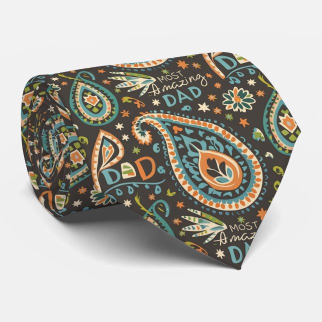 Einzigartiger, traditioneller Paisley Phantastisch Krawatte (Gerollt)