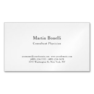 Einzigartiger Trend Minimalistisch Berater Arzt Magnetische Visitenkarte