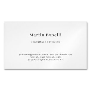 Einzigartiger Trendy Minimalistisch Consultant Arz Magnetische Visitenkarte