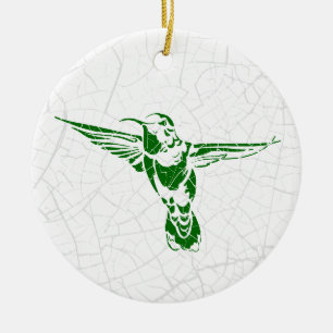 Einzigartiger Vintager Blumenwein Keramik Ornament