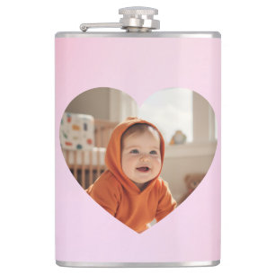 Einzigartiger Vinyl-ummantelter Hip-Flasche - Logo Flachmann