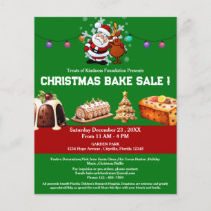 Einzigartiger Weihnachtsbackverkauf-Fundraiser Flyer