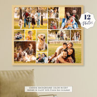 Einzigartiges 12 Foto Collage Minimalistisches Ein