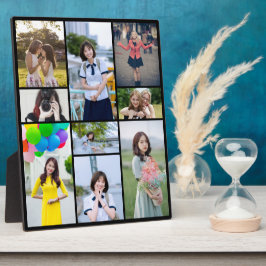Einzigartiges 9-Foto-Plaque zur Anzeige Ihres best Fotoplatte