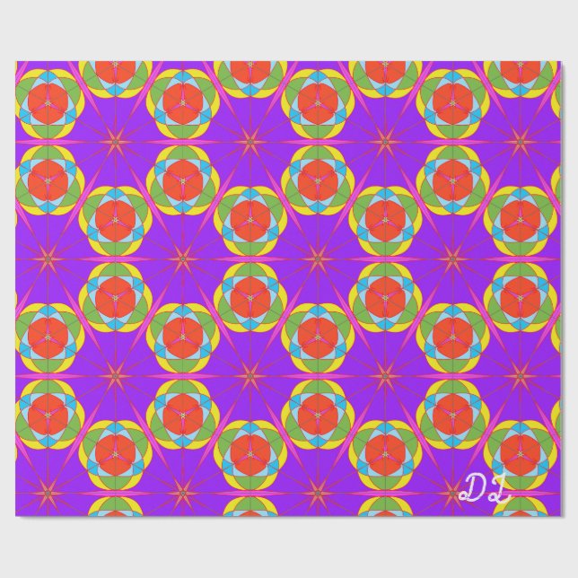 Einzigartiges Abstraktes Marmorverpackungspapier Geschenkpapier (Flach)