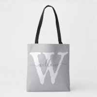 Einzigartiges Antiquités-Monogramm Weiße Graue Typ